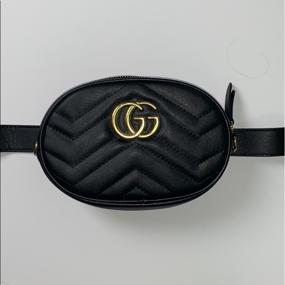 GG Marmont matelassé leather belt bag